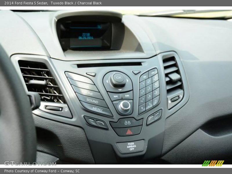 Tuxedo Black / Charcoal Black 2014 Ford Fiesta S Sedan