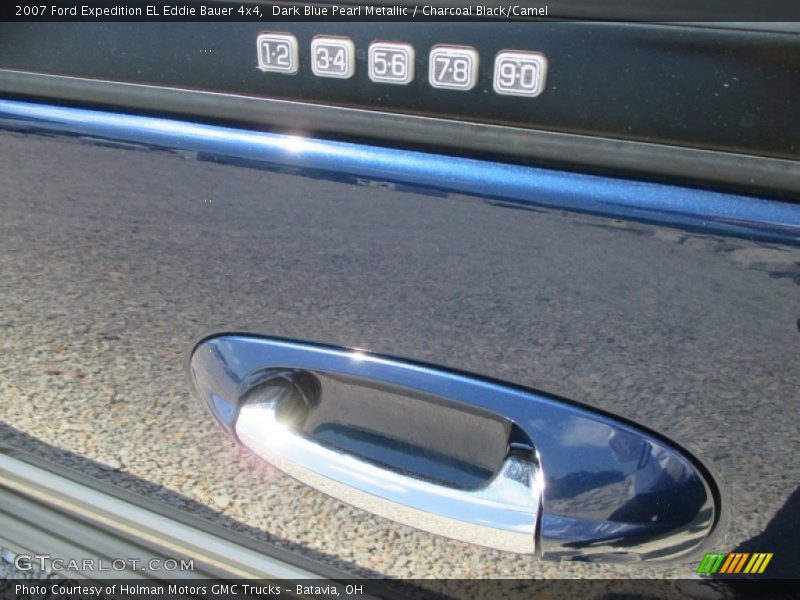 Dark Blue Pearl Metallic / Charcoal Black/Camel 2007 Ford Expedition EL Eddie Bauer 4x4