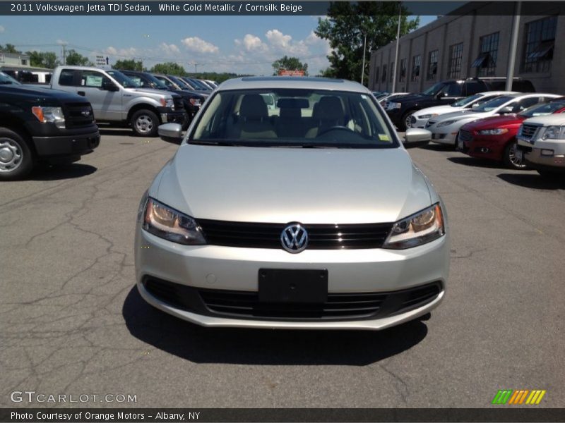 White Gold Metallic / Cornsilk Beige 2011 Volkswagen Jetta TDI Sedan
