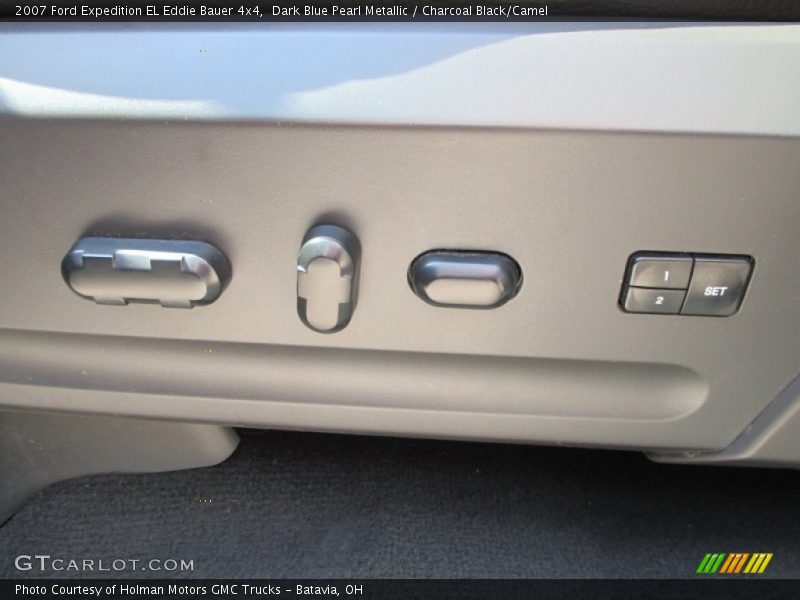 Dark Blue Pearl Metallic / Charcoal Black/Camel 2007 Ford Expedition EL Eddie Bauer 4x4
