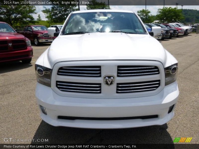Bright White / Black 2014 Ram 1500 Sport Quad Cab 4x4