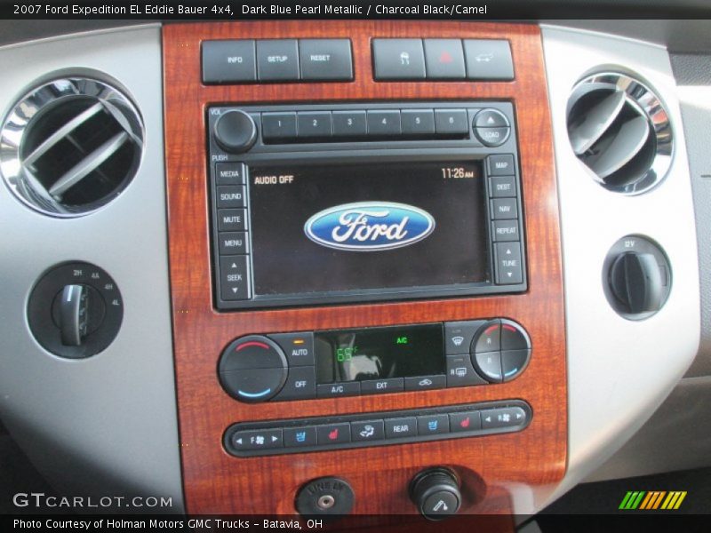 Dark Blue Pearl Metallic / Charcoal Black/Camel 2007 Ford Expedition EL Eddie Bauer 4x4