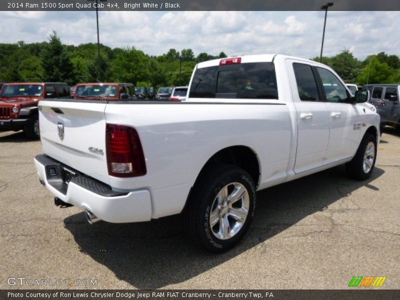 Bright White / Black 2014 Ram 1500 Sport Quad Cab 4x4