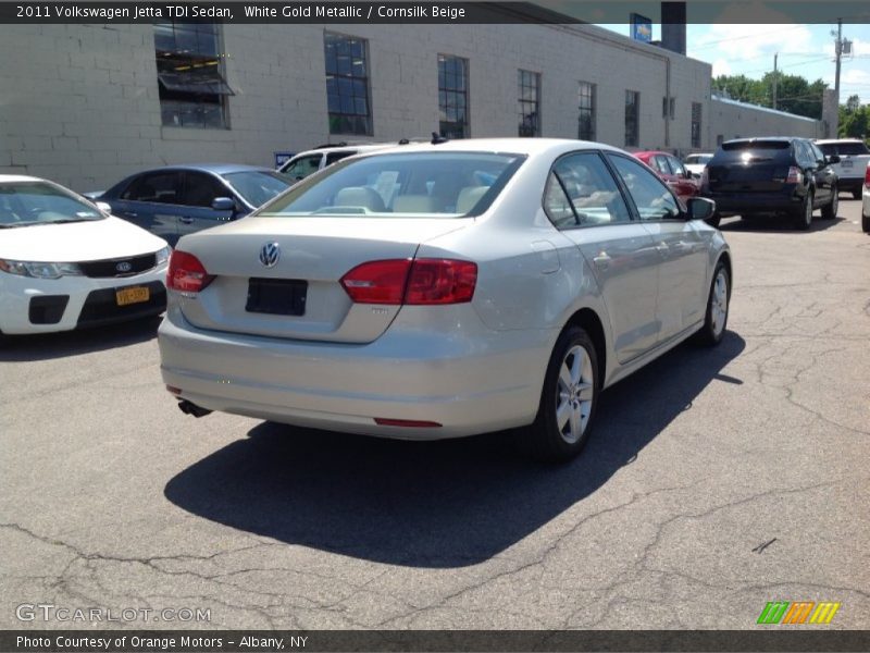 White Gold Metallic / Cornsilk Beige 2011 Volkswagen Jetta TDI Sedan