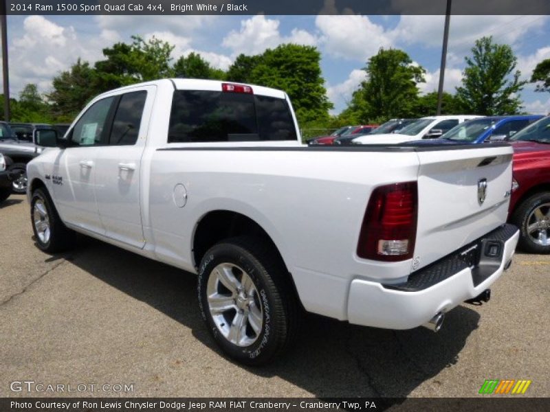 Bright White / Black 2014 Ram 1500 Sport Quad Cab 4x4