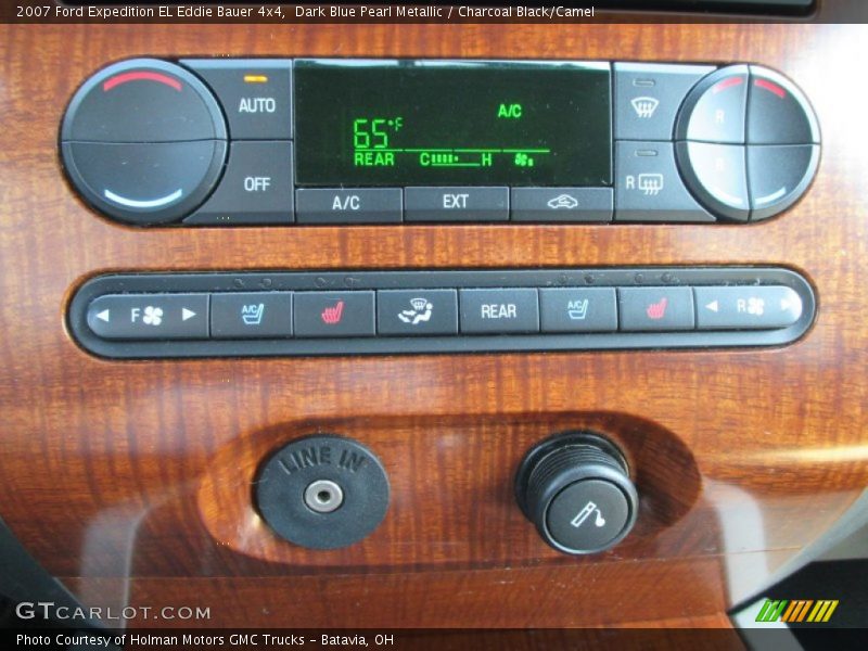 Dark Blue Pearl Metallic / Charcoal Black/Camel 2007 Ford Expedition EL Eddie Bauer 4x4