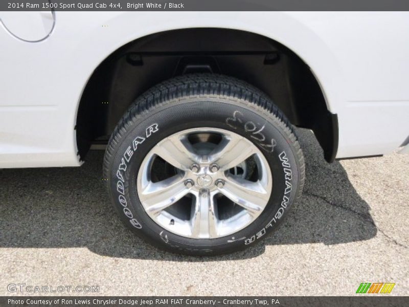 Bright White / Black 2014 Ram 1500 Sport Quad Cab 4x4