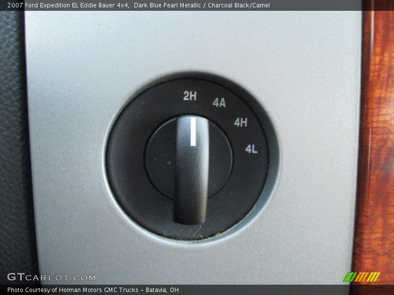 Dark Blue Pearl Metallic / Charcoal Black/Camel 2007 Ford Expedition EL Eddie Bauer 4x4