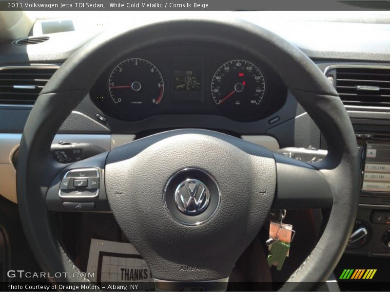 White Gold Metallic / Cornsilk Beige 2011 Volkswagen Jetta TDI Sedan