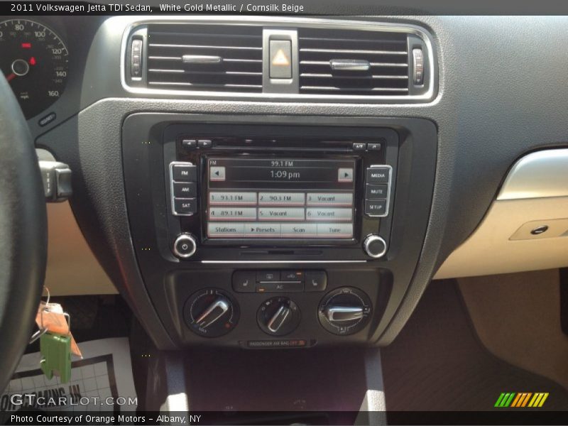 White Gold Metallic / Cornsilk Beige 2011 Volkswagen Jetta TDI Sedan