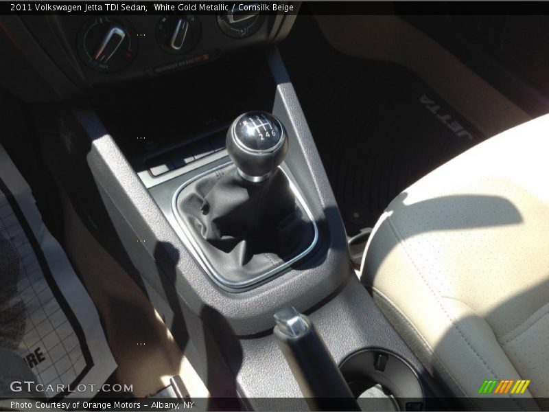 White Gold Metallic / Cornsilk Beige 2011 Volkswagen Jetta TDI Sedan