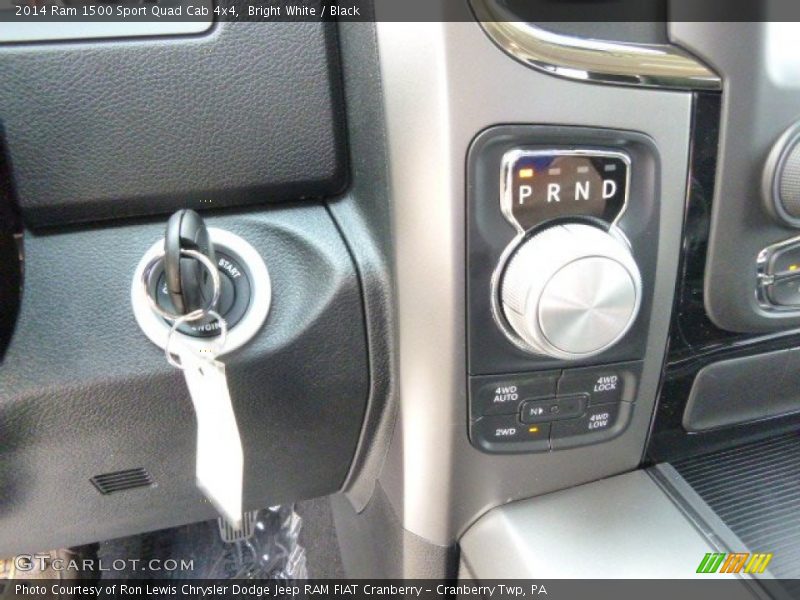 Bright White / Black 2014 Ram 1500 Sport Quad Cab 4x4