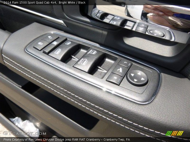 Bright White / Black 2014 Ram 1500 Sport Quad Cab 4x4