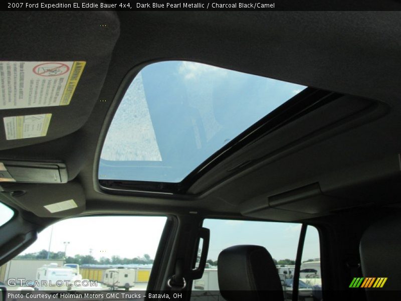 Dark Blue Pearl Metallic / Charcoal Black/Camel 2007 Ford Expedition EL Eddie Bauer 4x4