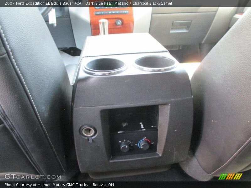 Dark Blue Pearl Metallic / Charcoal Black/Camel 2007 Ford Expedition EL Eddie Bauer 4x4