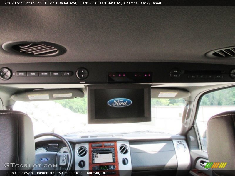 Dark Blue Pearl Metallic / Charcoal Black/Camel 2007 Ford Expedition EL Eddie Bauer 4x4