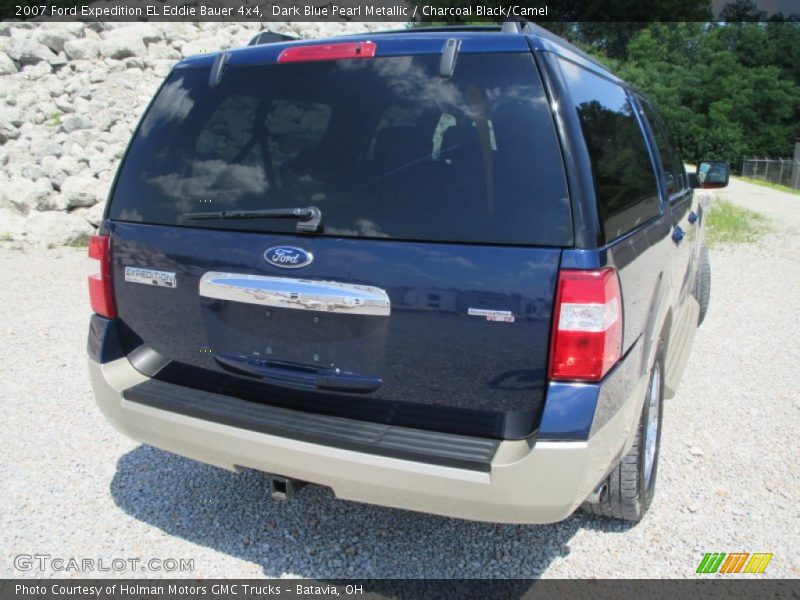 Dark Blue Pearl Metallic / Charcoal Black/Camel 2007 Ford Expedition EL Eddie Bauer 4x4