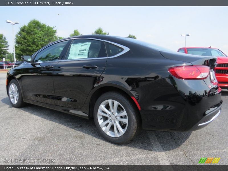 Black / Black 2015 Chrysler 200 Limited