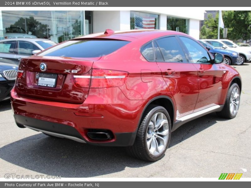 Vermillion Red Metallic / Black 2014 BMW X6 xDrive50i