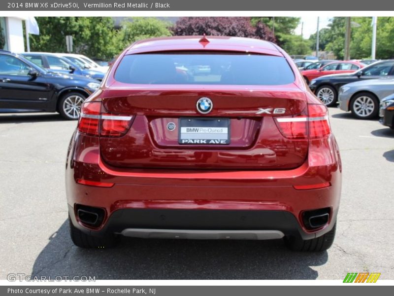 Vermillion Red Metallic / Black 2014 BMW X6 xDrive50i