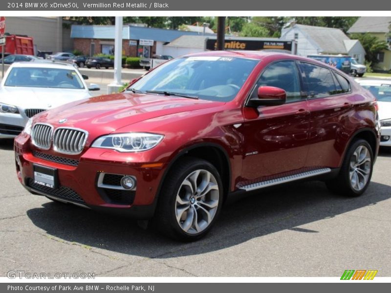 Vermillion Red Metallic / Black 2014 BMW X6 xDrive50i