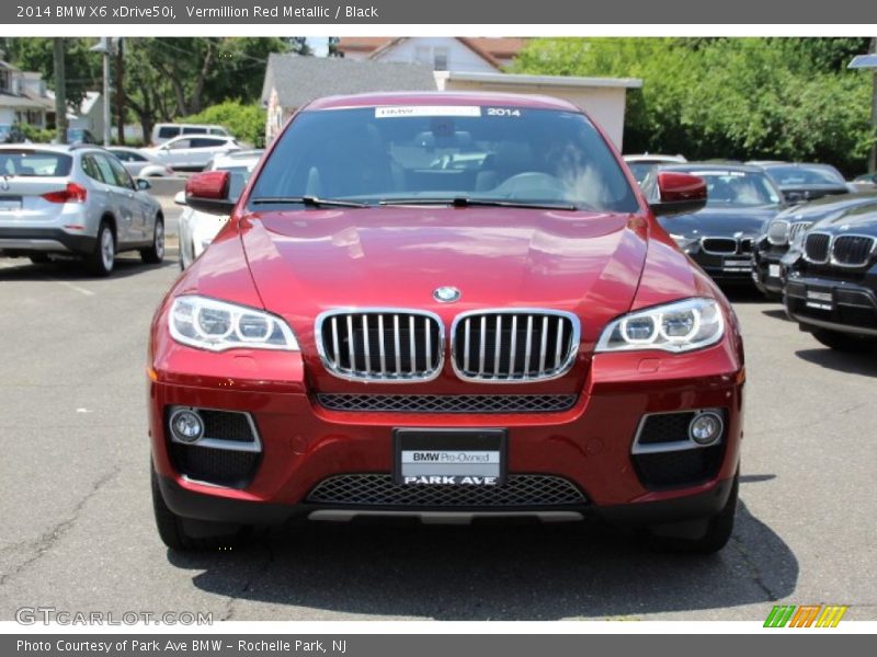 Vermillion Red Metallic / Black 2014 BMW X6 xDrive50i