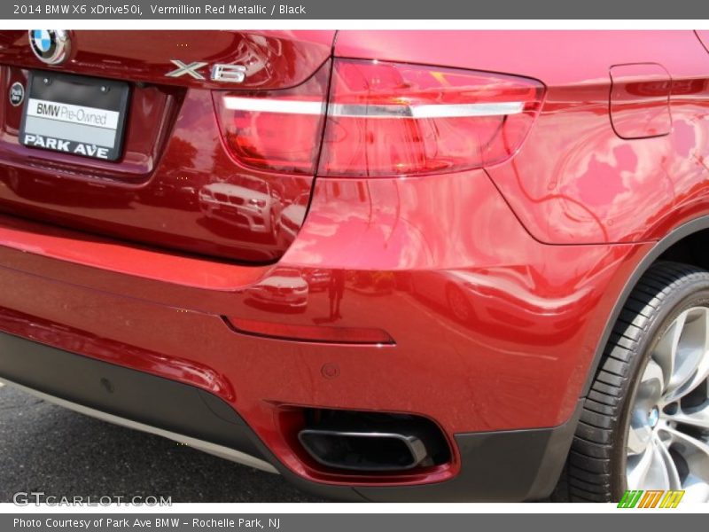 Vermillion Red Metallic / Black 2014 BMW X6 xDrive50i