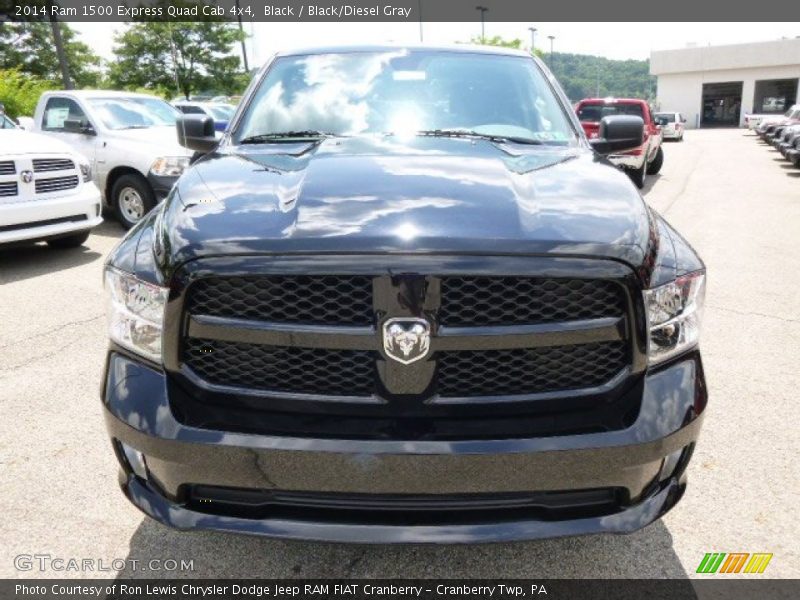 Black / Black/Diesel Gray 2014 Ram 1500 Express Quad Cab 4x4