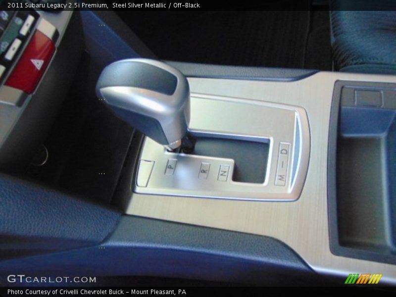 Steel Silver Metallic / Off-Black 2011 Subaru Legacy 2.5i Premium