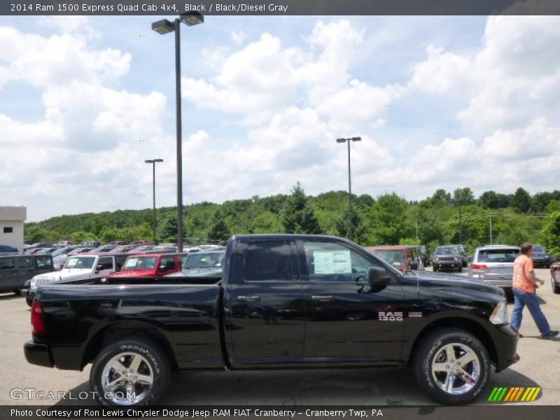 Black / Black/Diesel Gray 2014 Ram 1500 Express Quad Cab 4x4