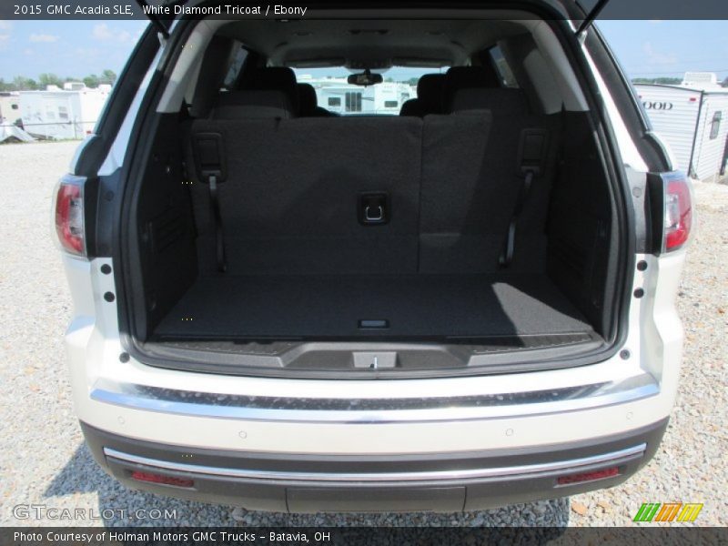 White Diamond Tricoat / Ebony 2015 GMC Acadia SLE