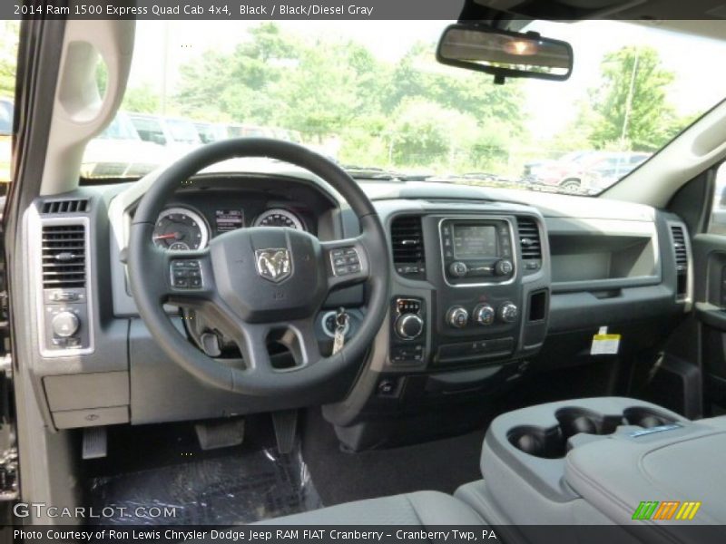 Black / Black/Diesel Gray 2014 Ram 1500 Express Quad Cab 4x4