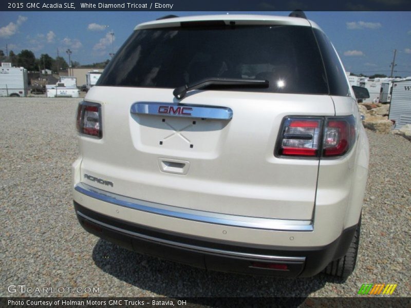 White Diamond Tricoat / Ebony 2015 GMC Acadia SLE