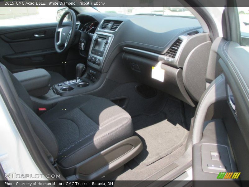 White Diamond Tricoat / Ebony 2015 GMC Acadia SLE