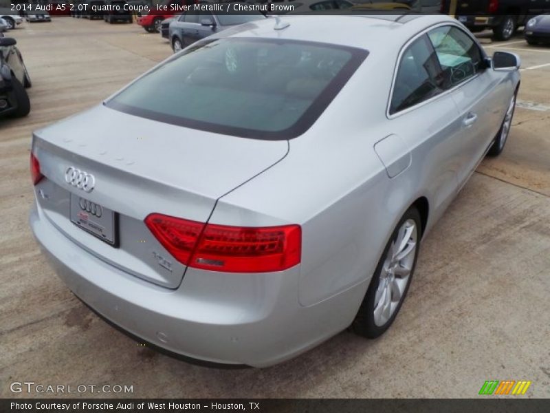 Ice Silver Metallic / Chestnut Brown 2014 Audi A5 2.0T quattro Coupe