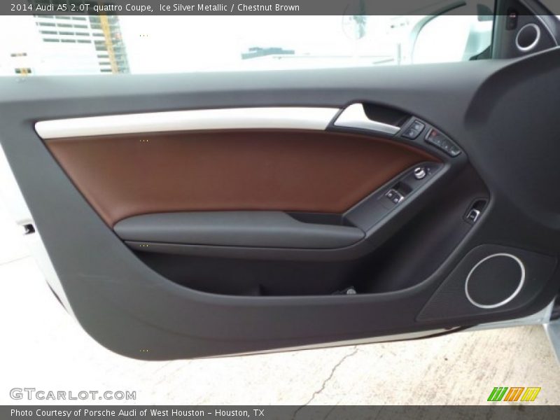 Ice Silver Metallic / Chestnut Brown 2014 Audi A5 2.0T quattro Coupe