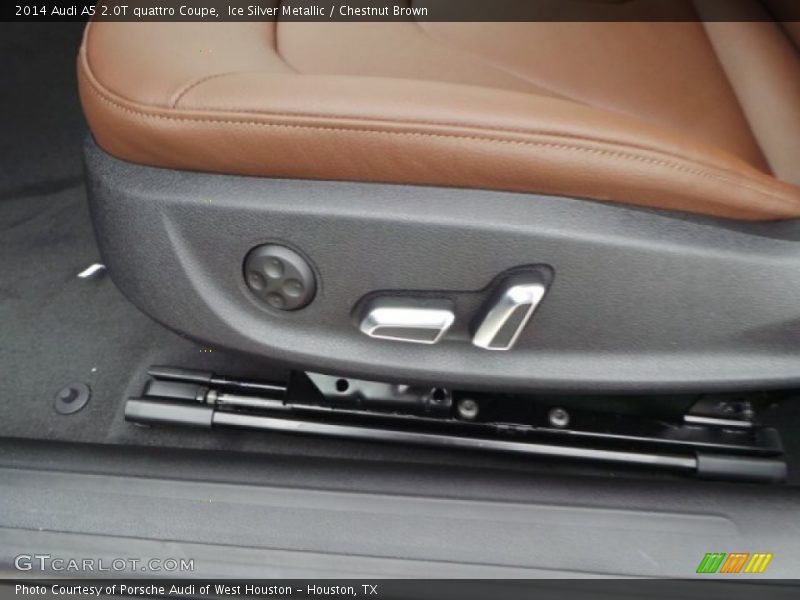 Ice Silver Metallic / Chestnut Brown 2014 Audi A5 2.0T quattro Coupe