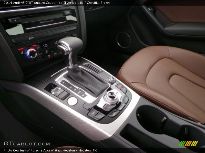 Ice Silver Metallic / Chestnut Brown 2014 Audi A5 2.0T quattro Coupe