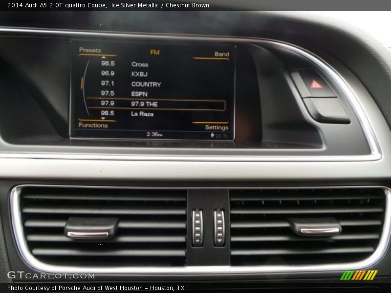 Ice Silver Metallic / Chestnut Brown 2014 Audi A5 2.0T quattro Coupe