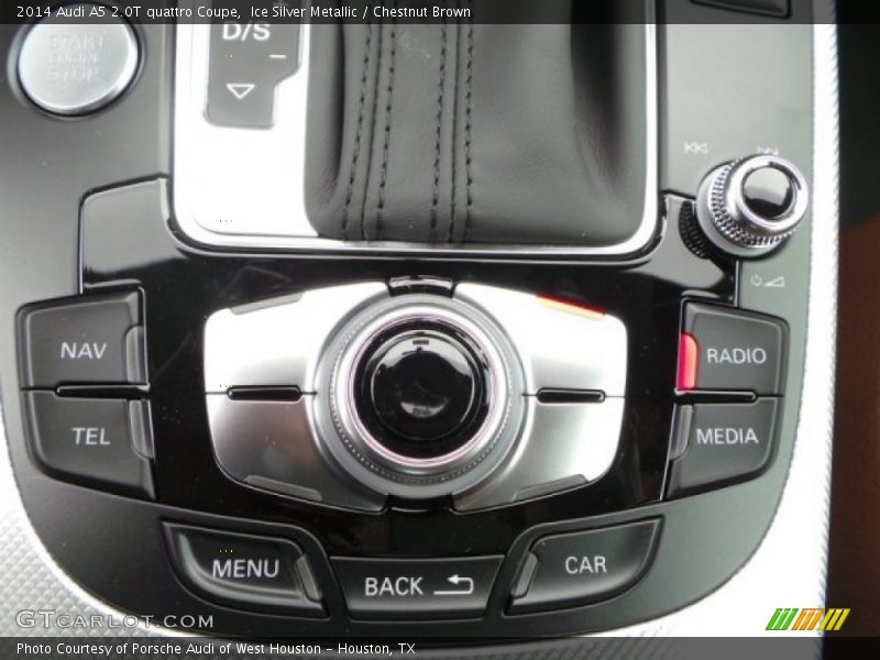 Ice Silver Metallic / Chestnut Brown 2014 Audi A5 2.0T quattro Coupe
