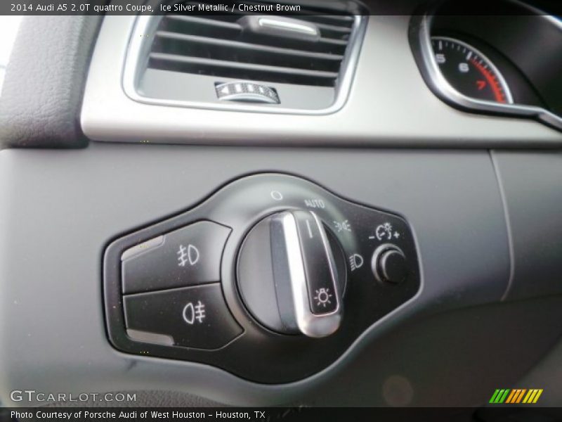 Ice Silver Metallic / Chestnut Brown 2014 Audi A5 2.0T quattro Coupe