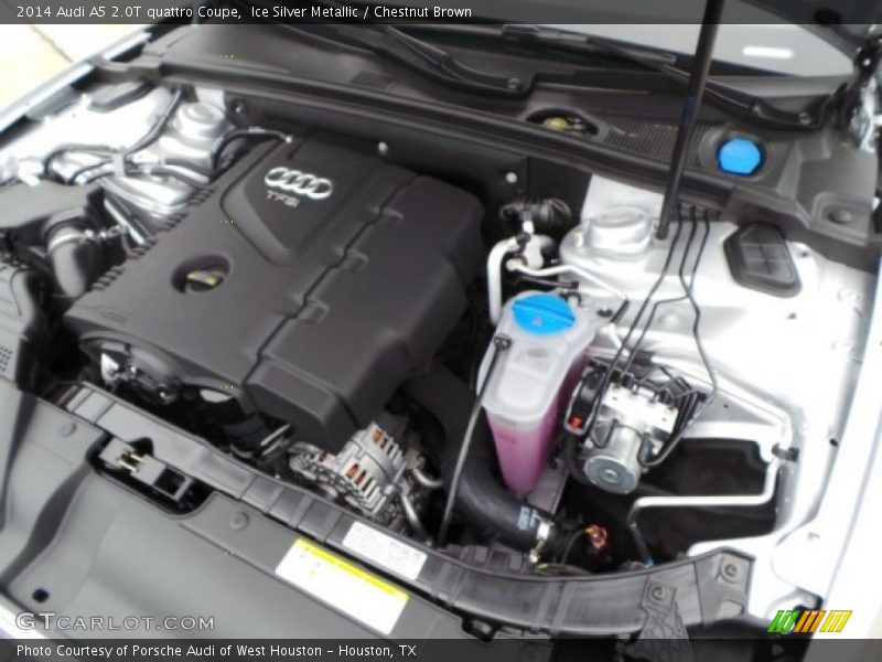 Ice Silver Metallic / Chestnut Brown 2014 Audi A5 2.0T quattro Coupe