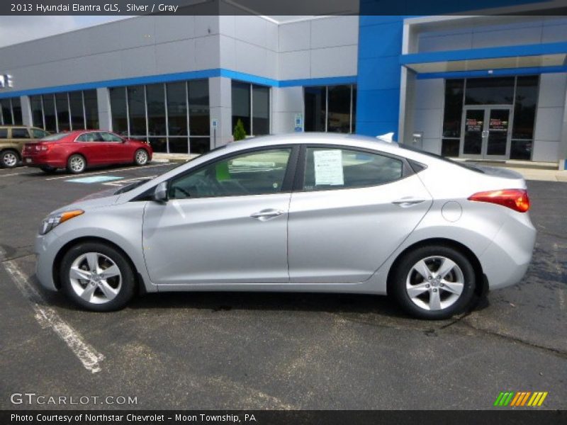 Silver / Gray 2013 Hyundai Elantra GLS