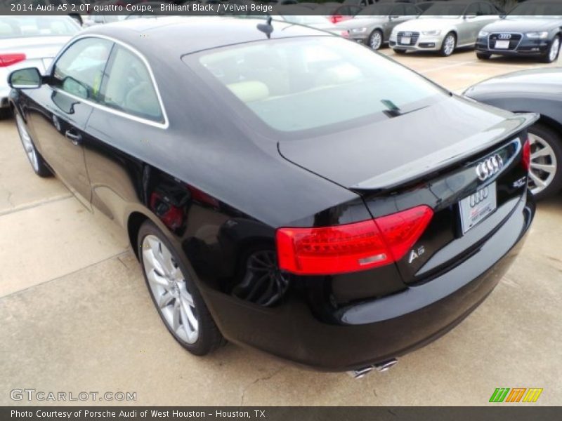 Brilliant Black / Velvet Beige 2014 Audi A5 2.0T quattro Coupe