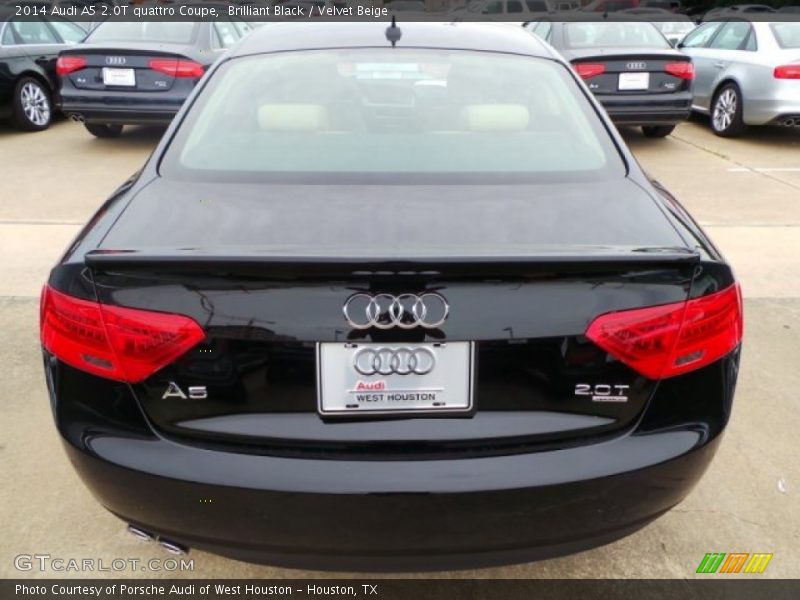 Brilliant Black / Velvet Beige 2014 Audi A5 2.0T quattro Coupe