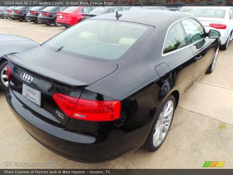 Brilliant Black / Velvet Beige 2014 Audi A5 2.0T quattro Coupe