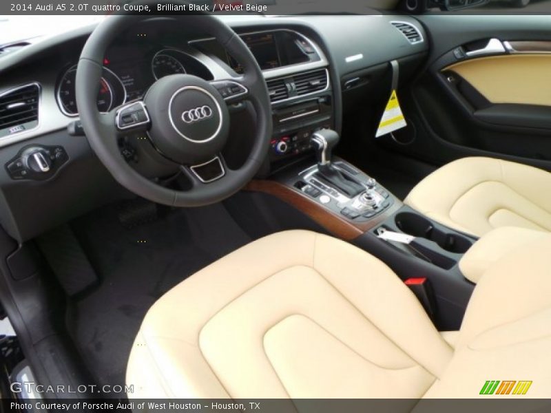 Brilliant Black / Velvet Beige 2014 Audi A5 2.0T quattro Coupe