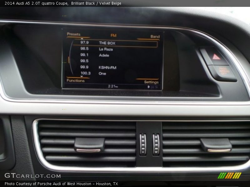 Brilliant Black / Velvet Beige 2014 Audi A5 2.0T quattro Coupe