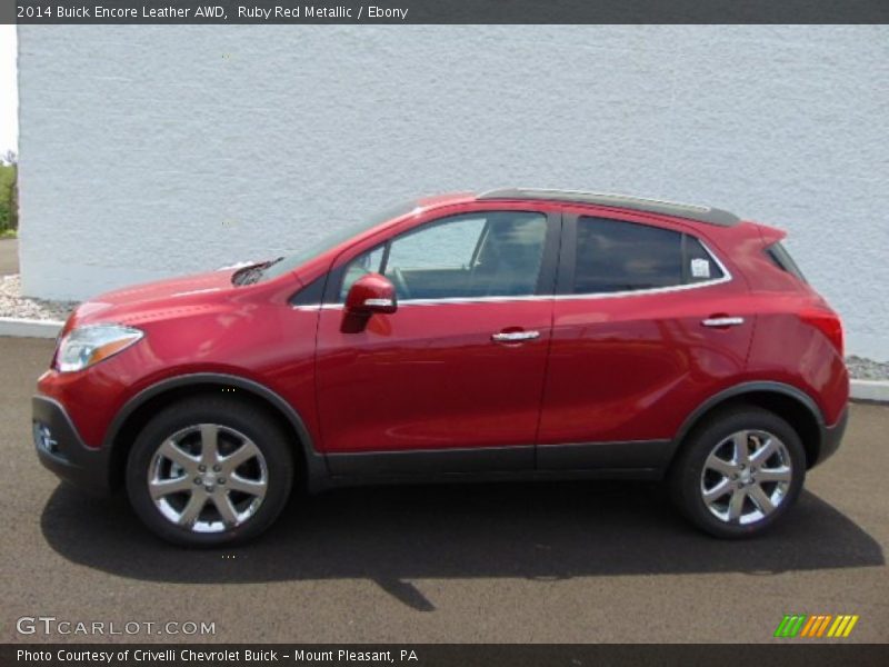 Ruby Red Metallic / Ebony 2014 Buick Encore Leather AWD