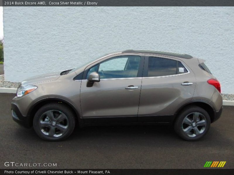 Cocoa Silver Metallic / Ebony 2014 Buick Encore AWD